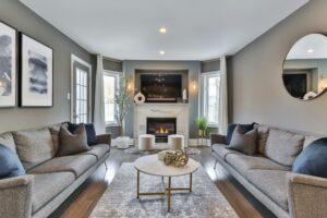 home with furnace heating